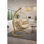 SİMURG SALINCAK VE DESİGN XL GOLD DAMLA SALINCAK - BÜYÜK BOY BAHÇE BALKON SALINCAĞI