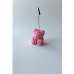 sin istanbul Mini Rose Bear Notluk, Not Tutacağı Pembe