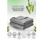 Sinada Ağırlıklı Yorgan %100 Bambu Kumaş 300TC Bambu Dolgulu Ağırlıklı Battaniye 8 KG 155x215 Tek Kişilik