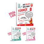 SİNAN KUZUCU YAYINLARI 2026 LGS 8.sınıf türkçe-anlam-bilgisi-paragraf soru bankası 3'lü seti