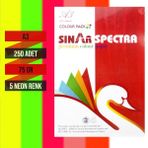 Sınar Spectra A3 5 Fosforlu Renk 250'li 75 gr Fotokopi Kağıdı