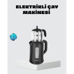 Sinbo Elektrikli Çay Makinesi 1.7 L Su Isıtıcı Cam Demlikli Güvenli Kullanım - Lisinya