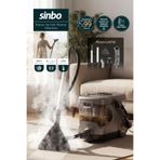 Sinbo SCC-7607 Buharlı Koltuk ve Halı Yıkama Makinesi Derinlemesine Buharlı Temizlik Güçlü Vakum - GRİ