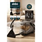 Sinbo SCC-7609 Gri Koltuk, Halı Yıkama ve Leke Çıkartma Makinesi 18KPA