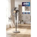 Sinbo SF-6788 Ayaklı Vantilatör 16 İnç 60W Sessiz Fan 3 Kademeli Yükseklik Ayarlı Güçlü
