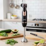 Sinbo SHB-7513 Paslanmaz Çelik Bıçaklı El Blenderi 400 Watt Sessiz Motor Ergonomik Tasarım Blender - Siyah - Rose