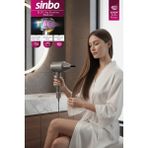 Sinbo SHD-1726 BLDC Saç Kurutma Makinesi Güçlü Hız Ayarı ve 360° Manyetik Nozzle ile - Gri