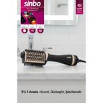 Sinbo SHD-1731 - 3 in 1 Saç Şekillendirici ve Hava Üflemeli Saç Düzleştirici Fön Tarağı
