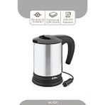 Sinbo SK-7371 12V Araç Içi Kettle Paslanmaz Çelik Su Isıtıcısı 0.8lt 120W Çakmaklık Fişli - Gümüş