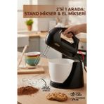 Sinbo SMX-2759 Mikser 300 Watt, 5 Kademeli, Turbo Fonksiyon, Çelik Uç, (Standlı) - Beyaz
