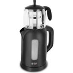 Sinbo STM-5812 Elektrikli Çay Seti 0.9 L Cam Demlik ve 1.7 L Plastik Su Isıtıcı Siyah Renk