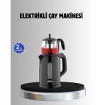 Sinbo Stm 5840 Elektrikli Çay Makinesi 1800W Cam Demlik Sıcak Tutma Özellikli - Lisinya
