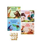 Sincap Kitap - Dokun Hisset Serisi : Çöle/Ormana/Okyanusa/Çiftliğe Dokun Eğlenceli Eğitici İnteraktif 4'lü Çocuk Kitap Seti
