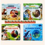 Sincap Kitap Ilk Dokun Hisset Kitabım 4’lü Set Okul Öncesi Kitap Okyanusa Dokun,Çiftliğe Dokun,Ormana Dokun,Çöle Dokun 0-24 Ay