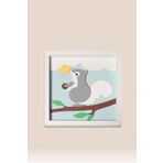 Sincap Temalı Katmanlı Mdf - Çocuk ve Bebek Odası Duvar Tablosu 33x33x2.5 Cm