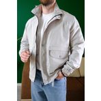 since 1990 man Slim Fit Su İtici Bağcık Detaylı Kapüşonlu Erkek Mevsimlik Mont Yağmurluk