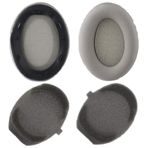 SINDERY WH1000XM3 Kulak Yastığı Yedek Kulak Yastığı Kiti Muffs Parçaları Sony WH-1000XM3 Bluetooth Gürültü Önleyici Kulaklık ile Uyumlu (Gümüş)