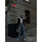 Sindi Moda Leona Yaka Peluş Detay Ceket 2596 - Siyah - 38