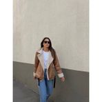 Sindi Moda Linda Tasarım Içi Kürklü Kaban 10028 - 36 - 0-Kahverengi