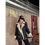 Sindi Moda Linda Tasarım Içi Kürklü Kaban 10028 - 40 - 001-Siyah