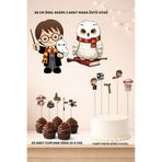 Sinek Kupası Tasarım Harry Potter Doğum Günü Süsü Seti - Pasta Süsü, Cupcake Süsü, Pano Masa Üstü Süsü