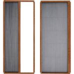 Sineklikstore Akordiyon Pileli Kapı Sinekliği – 90 x 210 cm – Demir, Ahşap, Çelik, Pimapen ve Alüminyum ile Uyumlu - Açık Kahve