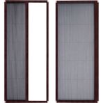 Sineklikstore Akordiyon Pileli Kapı Sinekliği – 90 x 210 cm – Koyu Kahverengi – Demir, Ahşap, Çelik, Pimapen ve Alüminyum ile Uyumlu