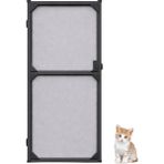 Sineklikstore Menteşeli Kapı Kedi Sinekliği – 90 x 210 cm – Antrasit Gri – Demir, Ahşap, Çelik, Pimapen ve Alüminyum ile Uyumlu
