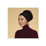 SİNEM EŞARP Siyah Fırfırlı Bone 01 0100