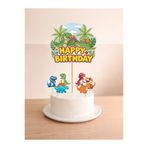 Sinem Gift Dinozor Doğum Günü Konsepti - Dinozorlu Pasta Süsü - Dinozorlu Cupcake Süsü