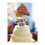 Sinem Gift İş Makinaları Doğum Günü Pasta Süsü - İş Makinaları Doğum Günü Konsepti - 6 lı Cupcake Süsü