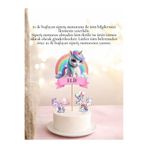 Sinem Gift Unicorn Doğum Günü Pasta Süsü - Unicorn Doğum Günü Konsepti - Unicorn 6 lı Cupcake Süsü