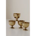 SİNEM YAMAN HOME 4lü TAKIM GOLD METAL AYAKLI SUNUM KASESİ / GOLD DÖVME DESEN İKRAMLIK ÇEREZLİK TAKIM