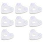 SING F LTD 8 ADET Evcil Hayvan Su Çeşmesi Filtreleri Çiçek Kalp Şekilli Su Çeşmesi Yedek Filtreler Kedi Köpek Su Dağıtıcı Filtreler 145 x 118 x 17 mm