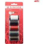 Singer 5li Blister Dikiş Seti Beş Renk Iplik 400-06 - Renkli