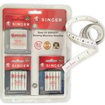 Singer Best of Dikiş Makinesi İğne Seti, Evrensel, Bilyalı ve Denim İğneler Maker Susan Ölçü Bantlı Vücut Kumaşı Dikiş Terzi Kumaş Örgü Vinil Ev El Sanatları Ölçümleri