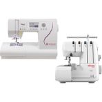 Singer C430 Professional Dikiş Makinesi ve Elmas 328 4 Iplik Overlok Makinesi Avantajlı Paket