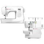 Singer C5605 Elektronik Dikiş Makinesi ve Singer S0105 Overlok Makinesi