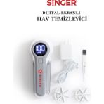 Singer Dijital Ekranlı Hav ve Tiftik Temizleyici - Ergonomik Saplı Tüy Toplama Makinesi - Beyaz