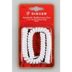 Singer Elastik Ayakkabı Bağı İpi 1 Çift (Beyaz Renk)
