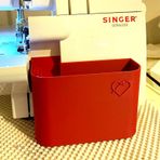 Singer Overlok Makinesi İçin Çöp Kutusu - Kırmızı