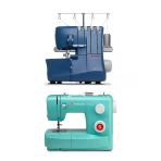 Singer Simple 3223G Yeşil Dikiş Makinesi Ve Singer S0235 Making The Cut Overlok Makinesi