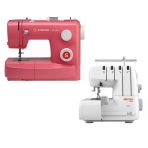 Singer Simple 3223R Dikiş Makinesi ve Elmas 328 Ev Tipi 4 Iplik Overlok Makinesi Avantajlı Paket