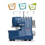 SİNGER SINGER Overlok Makinesi Making The Cut2-3-4 Iplik Kullanabilme, 1300 Devir S0235