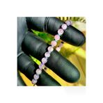 Singincraft Zirve Kalite Kunzit Doğal Taş Bileklik -5mm- (el Yapımı Tasarım Ürünler) Nadir Taşlar Serisi -1-
