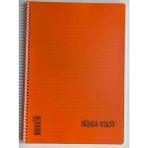 Single Color Sıngle Color A4 96 Yaprak Çizgili Pp Kapak Spiralli Defter Turuncu