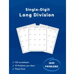 Single-Digit Long Division Practice - Workbook Master 2-Digit by 1-Digit Division with No Remainders – Grades 3 to 5: 100 Days of Timed Long Division ... | Grade 3, Grade 4, Grade 5 Math Practice