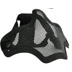 Single Sword Airsoft Tel Maske, Siyah