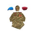 Single Sword Çocuk Asker Kıyafeti - Askeri Yeşil - 1 Yaş