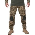 Single Sword Dizlikli Kamuflaj Taktik Erkek&kadın Outdoor Kargo Pantolon - 2XL - Kamuflaj Siyah